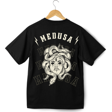 Medusa T-Shirt: Unleash Fierce Style with Black Modern Medusa