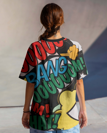 Big Boom All Over Print Oversized T-shirt