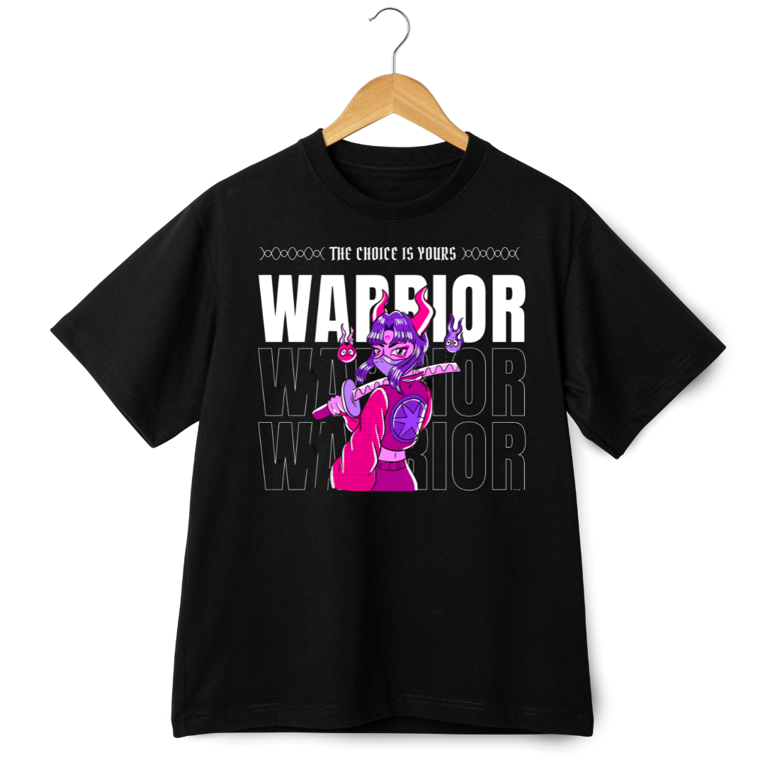 Warrior T-Shirt: Oversized Comfort with Fierce Energy