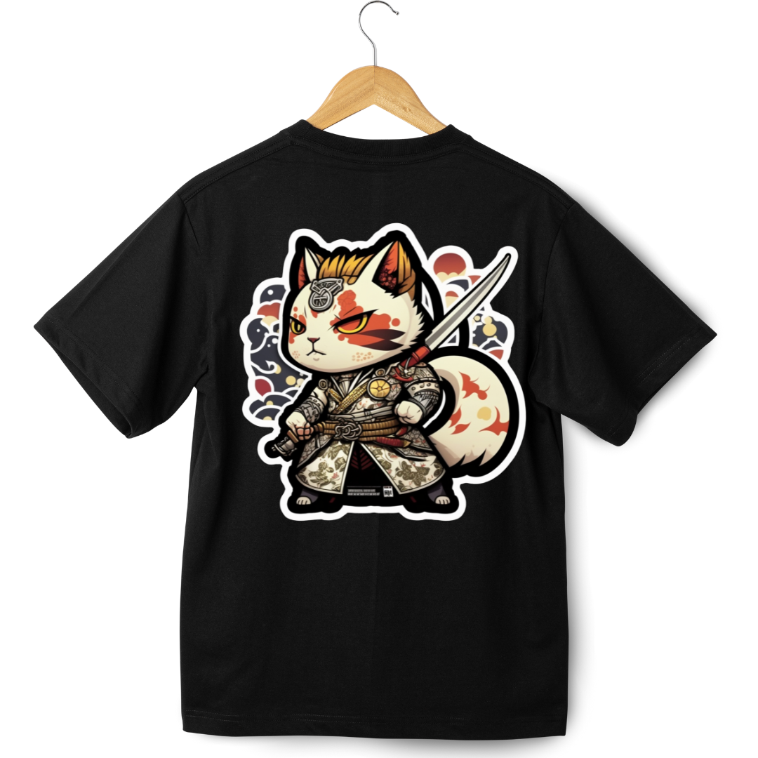 Cat with Sword Oversized T-shirt