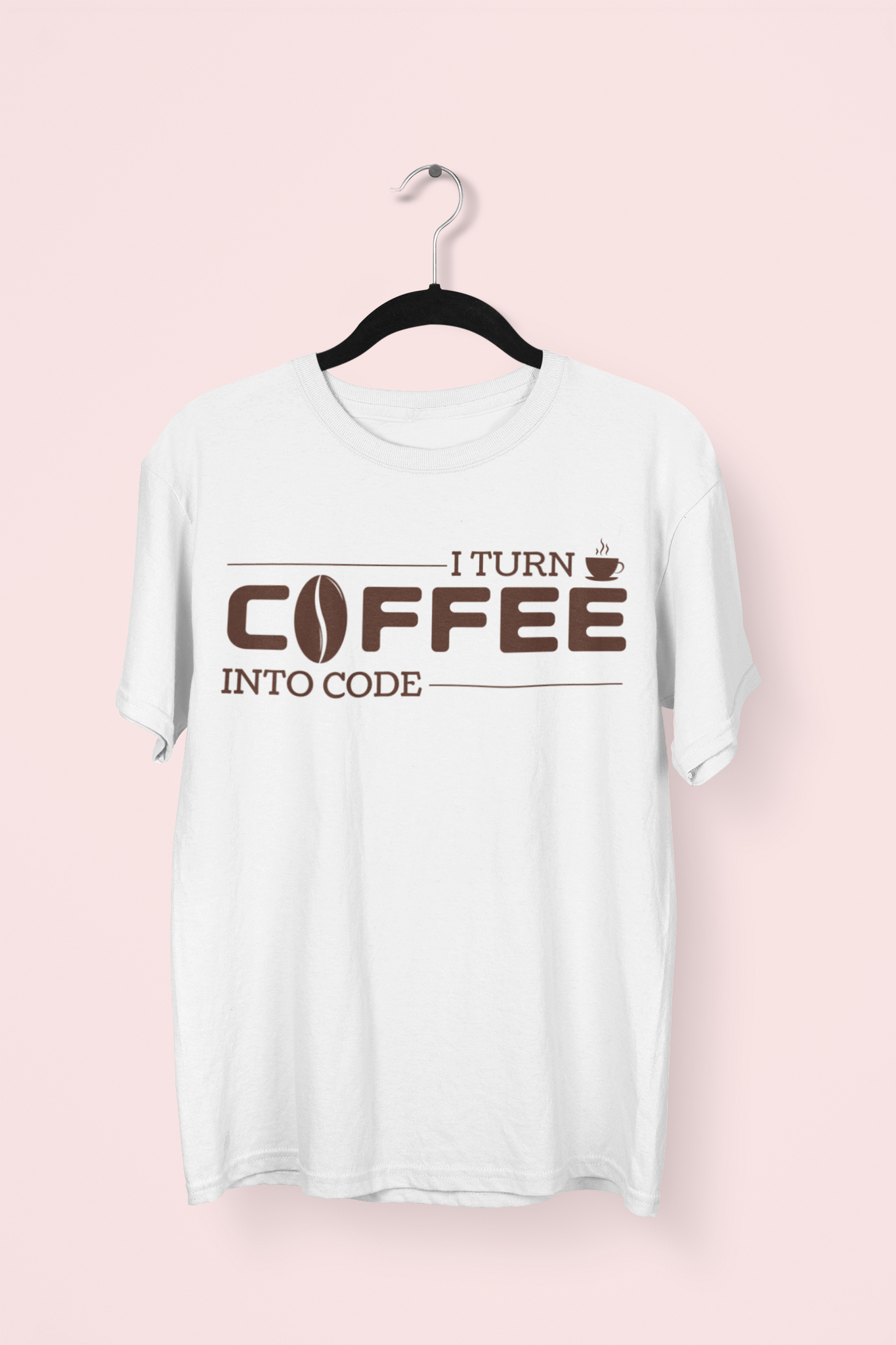 I Turn Coffee Into Code" Programmer T-shirt