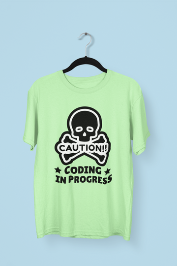 Caution Coding In Progress Programmer T-shirt