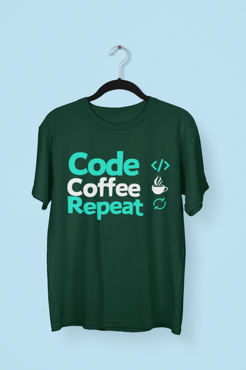 Code Coffee Repeat T-shirt