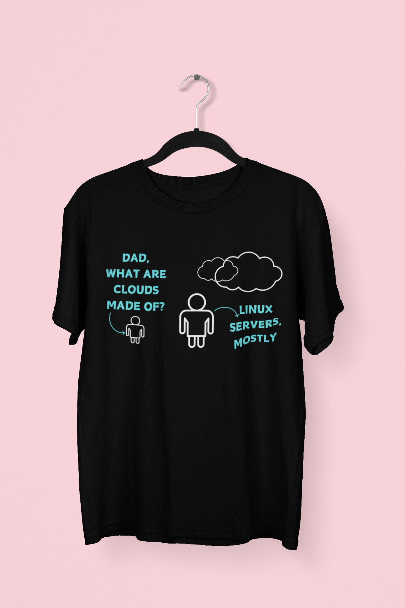 Dad What Are Clouds Made Of?  Programmer T-shirt