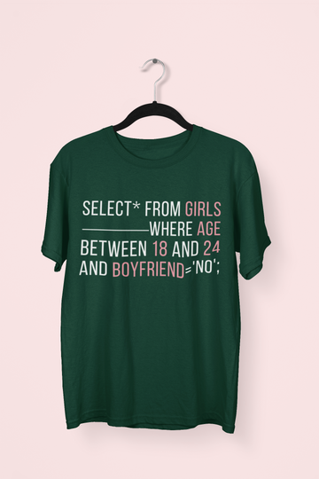 Girls Between 18 to 24 Programmer T-shirt