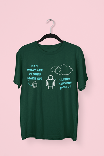 Dad What Are Clouds Made Of?  Programmer T-shirt