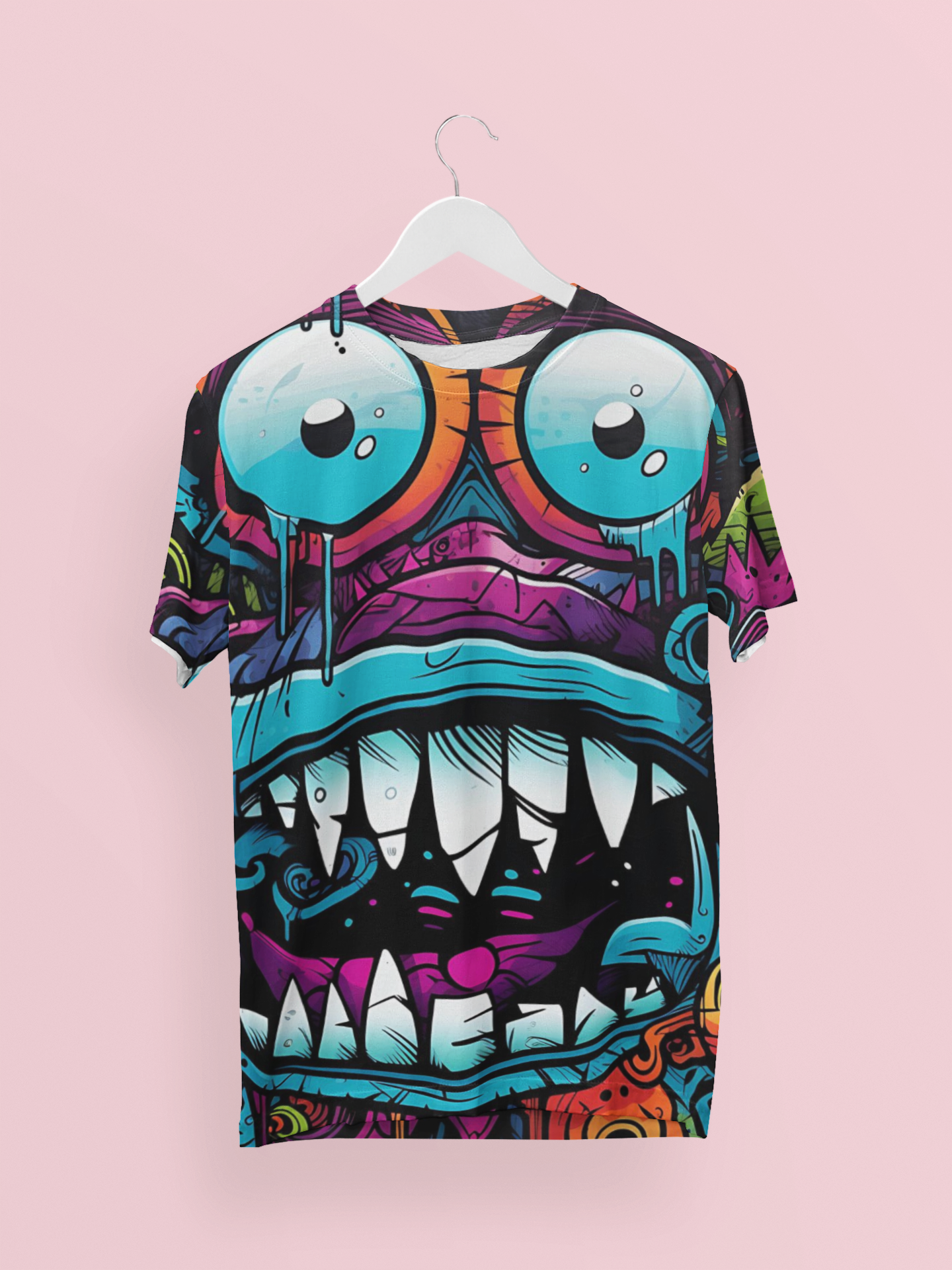 Graphic All-Over Print T-shirt