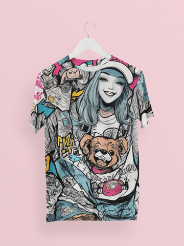 Girly Print AOP T-shirt